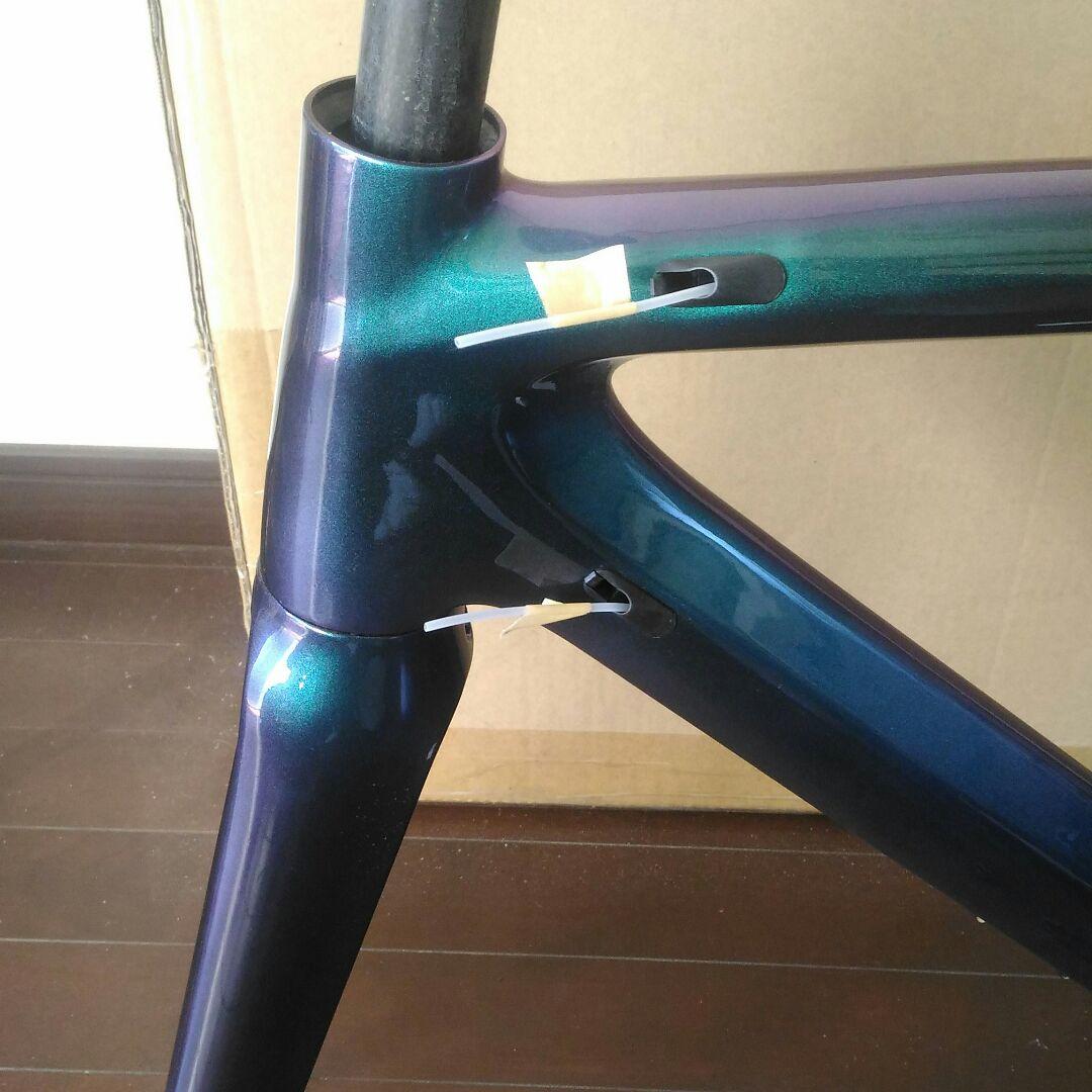 kennカーボンロードバイクフレーム　カメレオンカラー