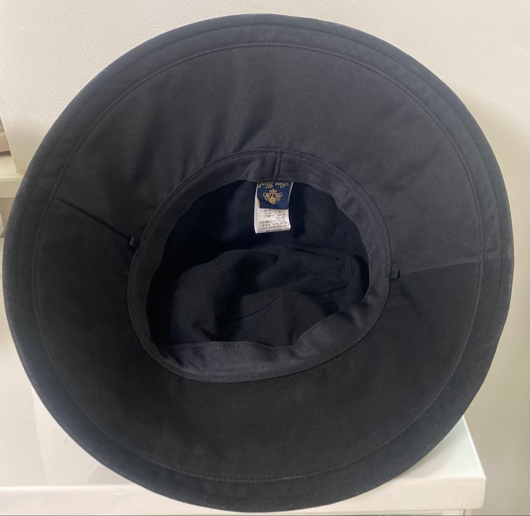 芦屋ロサブラン　プレーンハット　100%遮光　ブラック　Mサイズ