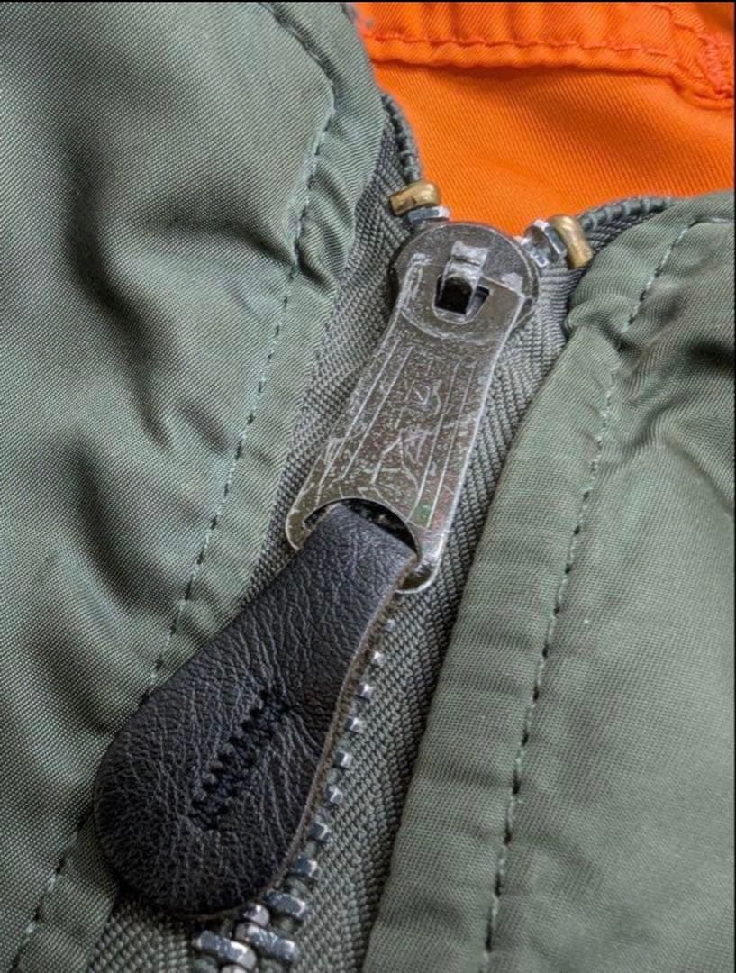 80〜90s アルファ社 MA-1 USA製 IDEALジップ XL