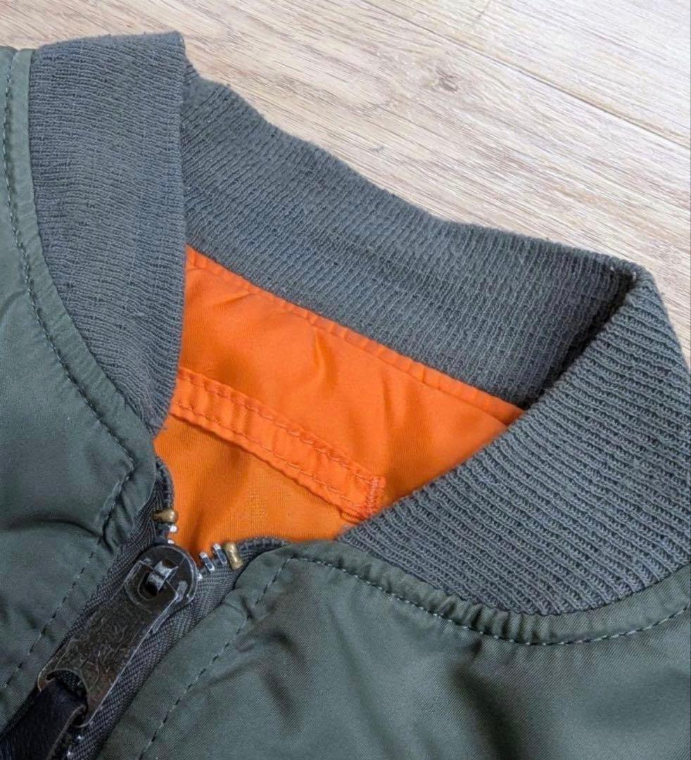 80〜90s アルファ社 MA-1 USA製 IDEALジップ XL