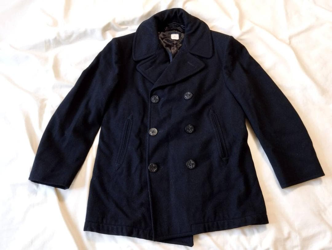 米軍実物 US NAVY ピーコート 米軍 ミリタリー ステンシル ４０S