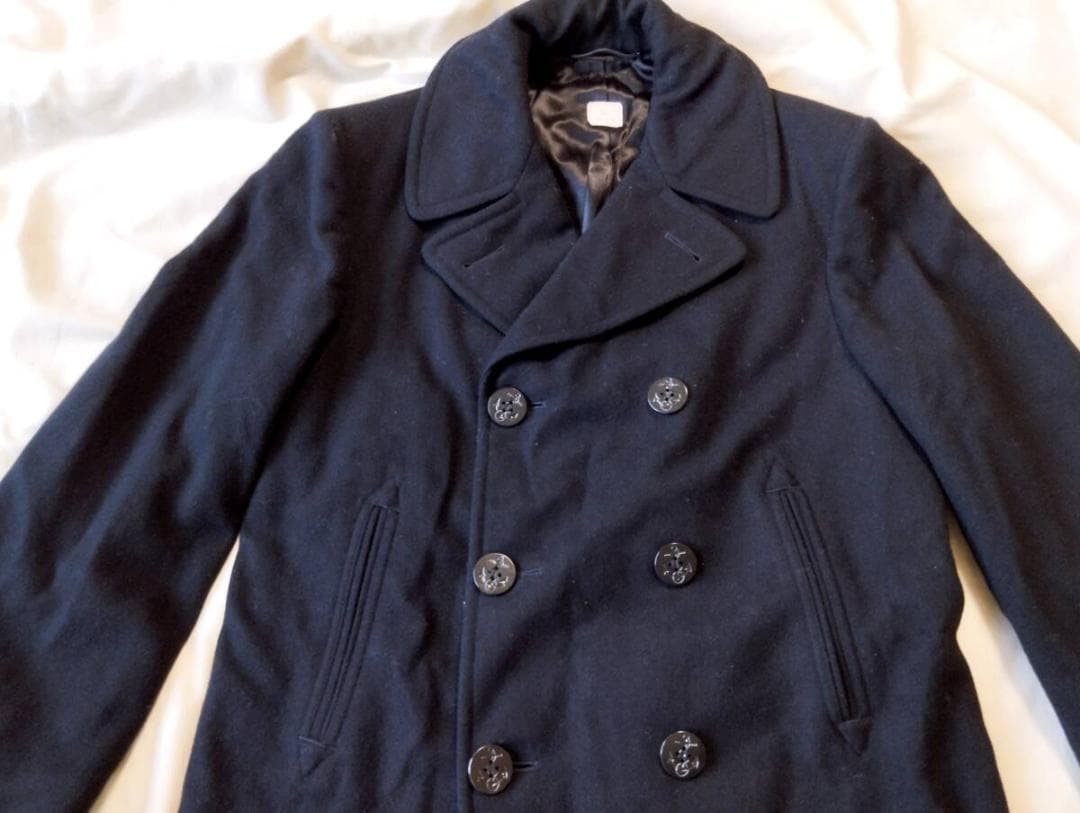 米軍実物 US NAVY ピーコート 米軍 ミリタリー ステンシル ４０S