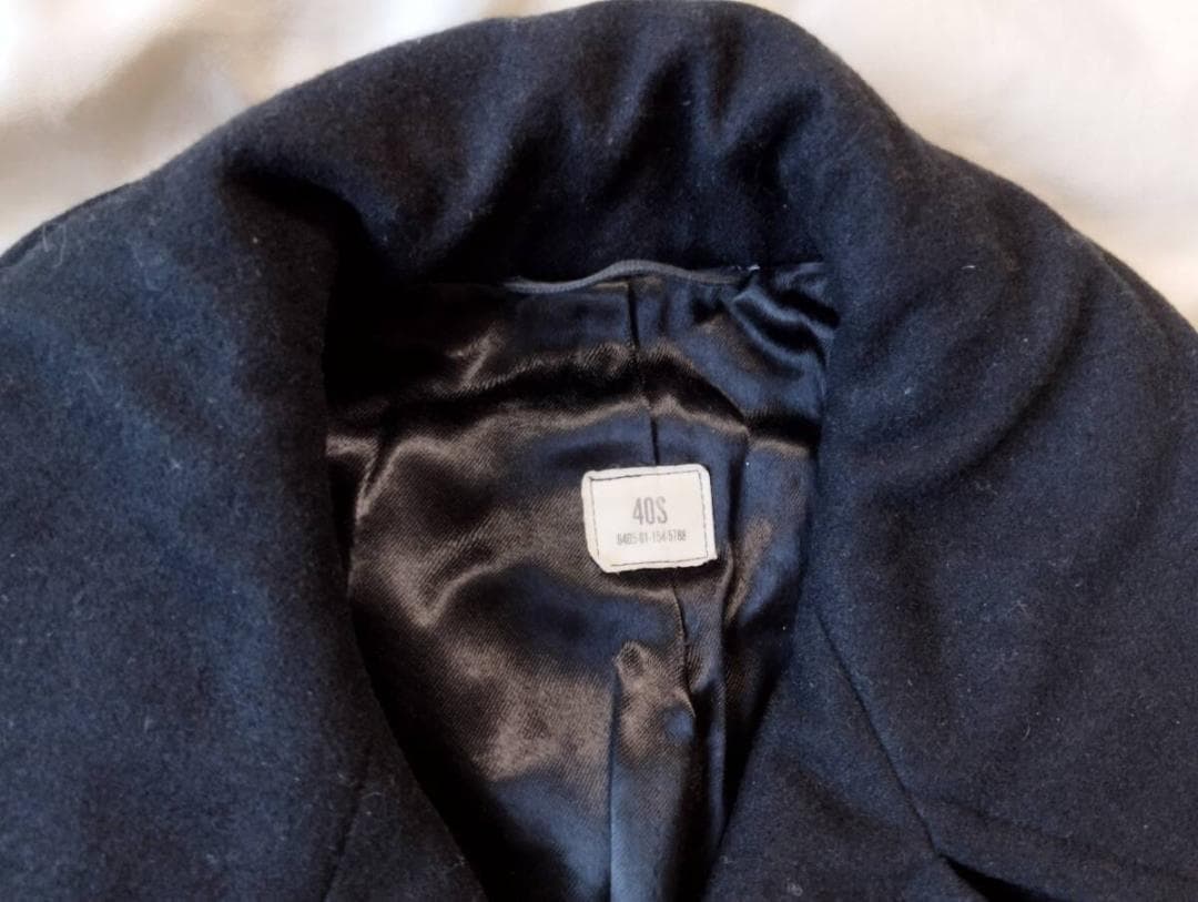 米軍実物 US NAVY ピーコート 米軍 ミリタリー ステンシル ４０S