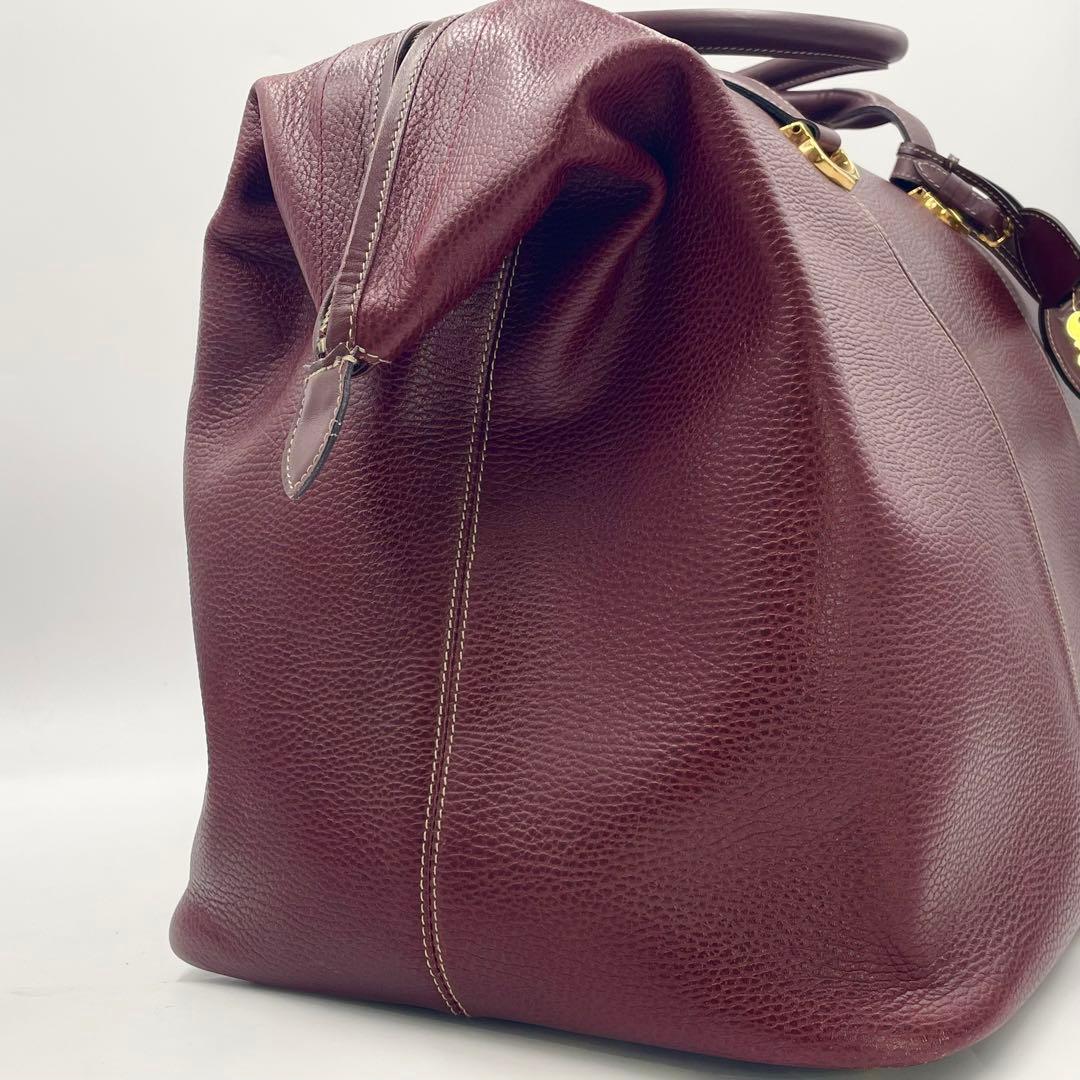 【美品・大容量】カルティエ マストライン C金具 ボストンバッグ2way 本革