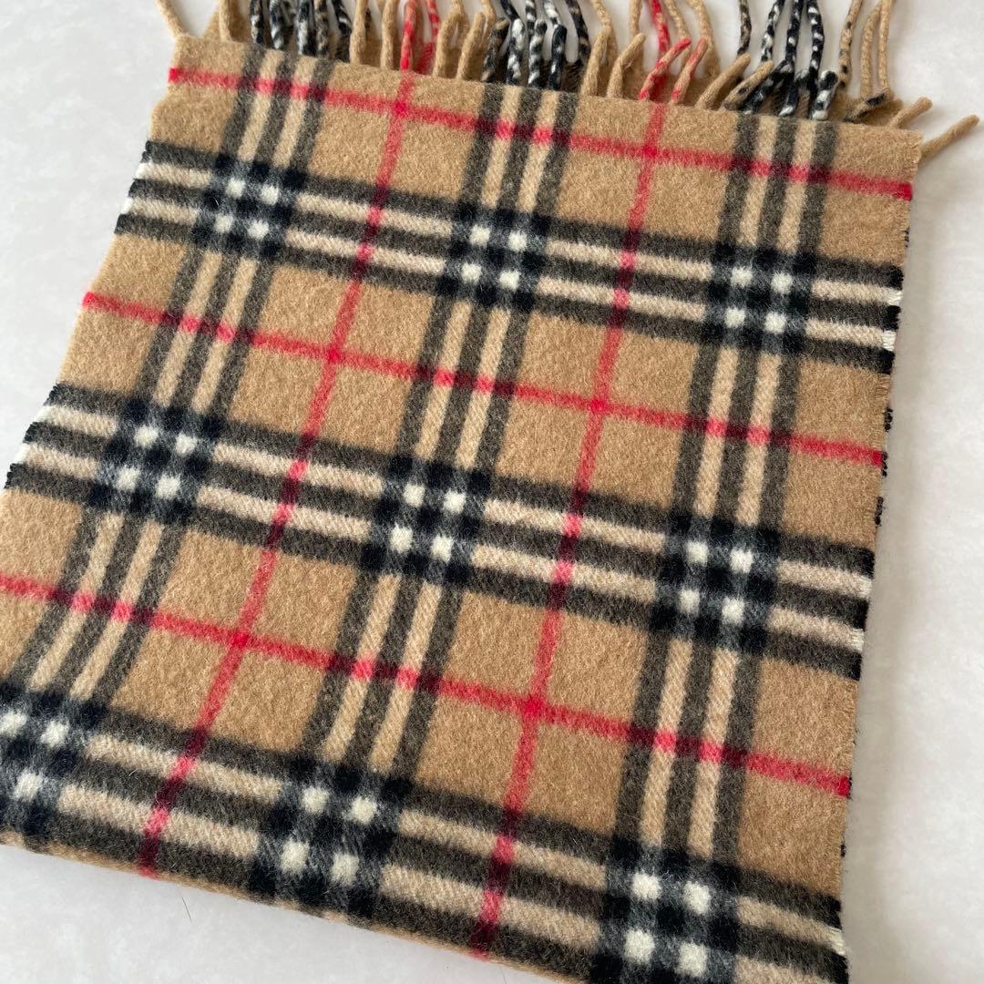 【美品】Burberrys バーバリー　ノバチェック カシミヤ100% マフラー