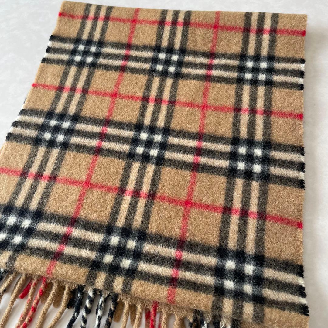 【美品】Burberrys バーバリー　ノバチェック カシミヤ100% マフラー