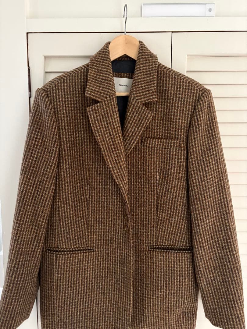 ジャケット・アウター TODAYFUL Wool100% Check Jacket 36