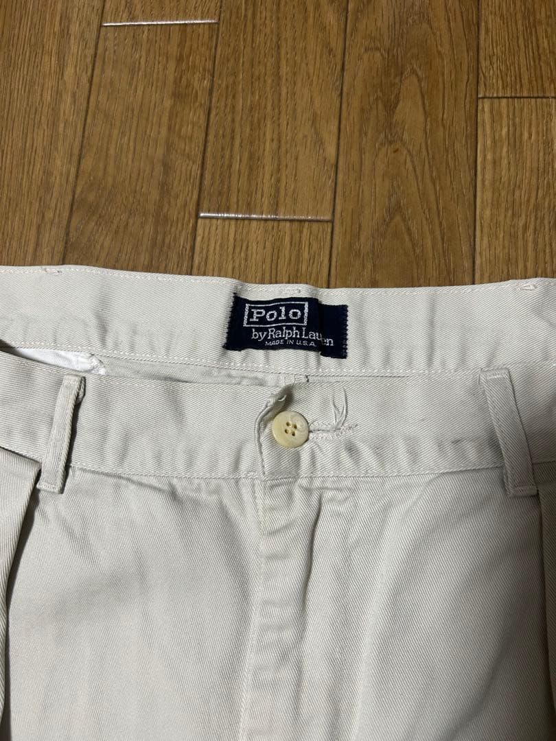 Polo Ralph Lauren ポロチノ USA製W34 L30 初期タグ