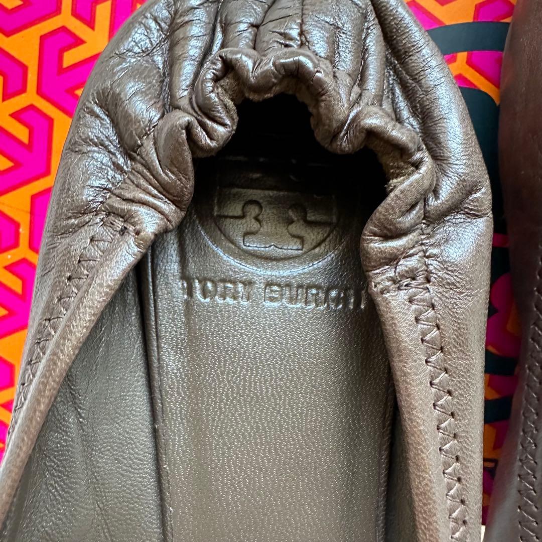 ✨美品✨TORY BURCHトリーバーチ　バレエフラットシューズ　ブロンズ　7