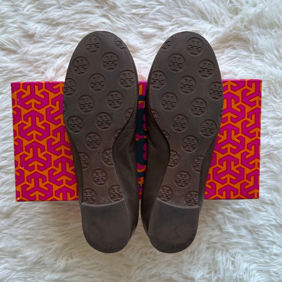 ✨美品✨TORY BURCHトリーバーチ　バレエフラットシューズ　ブロンズ　7