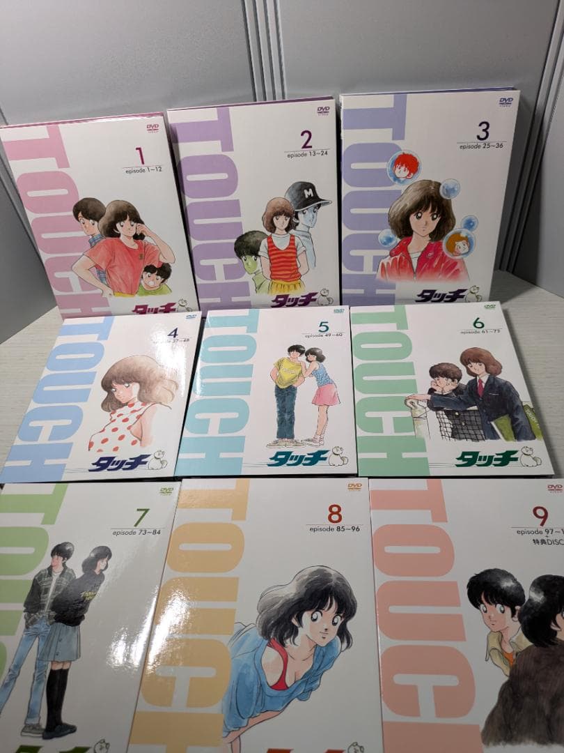 タッチ DVD ボックスセット初回限定封入特典ブックレット、CD、イラストカード