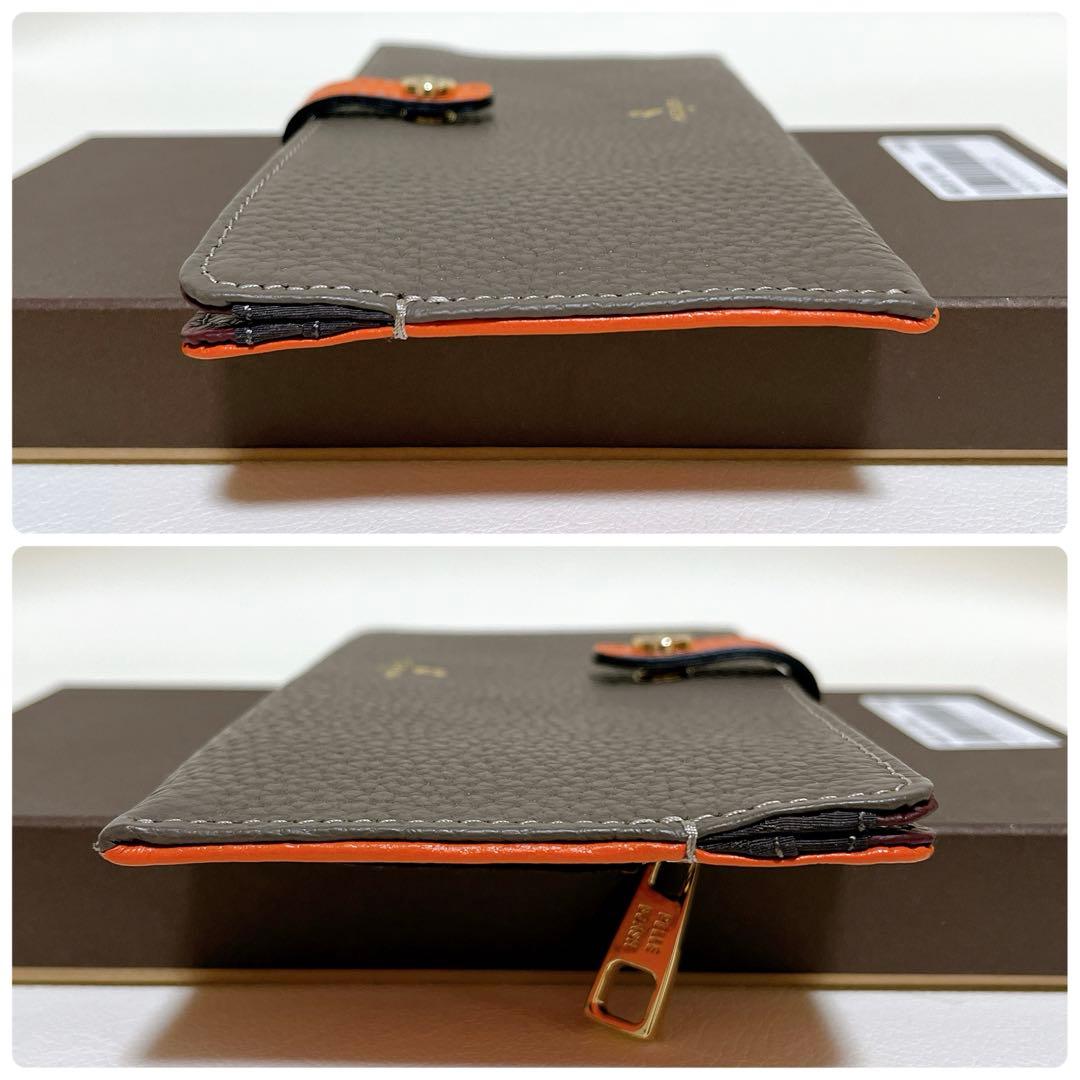 【新品未使用】ペレボルサ レネットグッズ スリムウォレット 長財布 トープ 牛革
