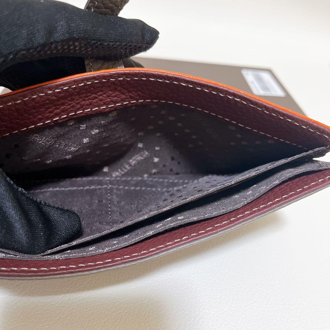 【新品未使用】ペレボルサ レネットグッズ スリムウォレット 長財布 トープ 牛革