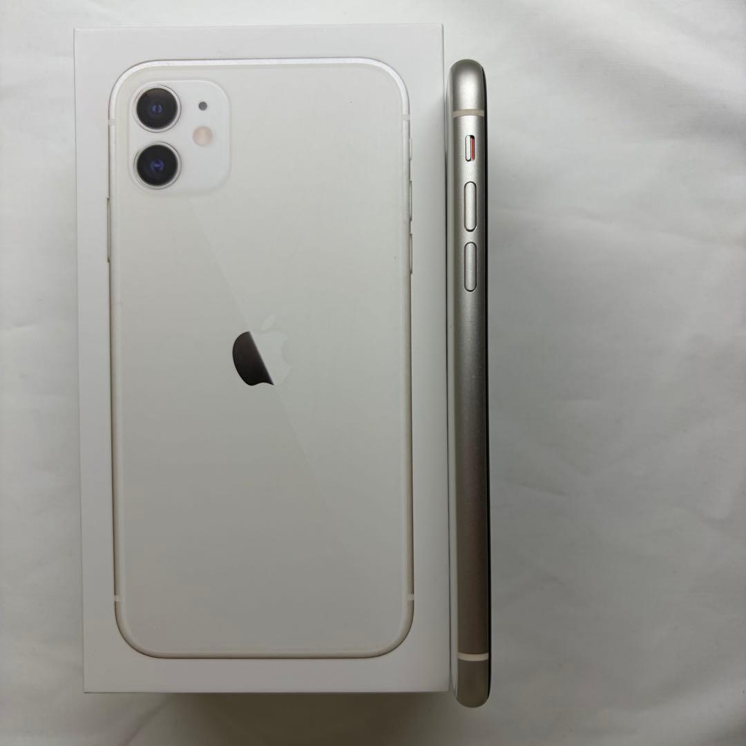 iPhone11 ホワイト 64GB ＋未使用付属品 ＋未使用ガラスフィルム