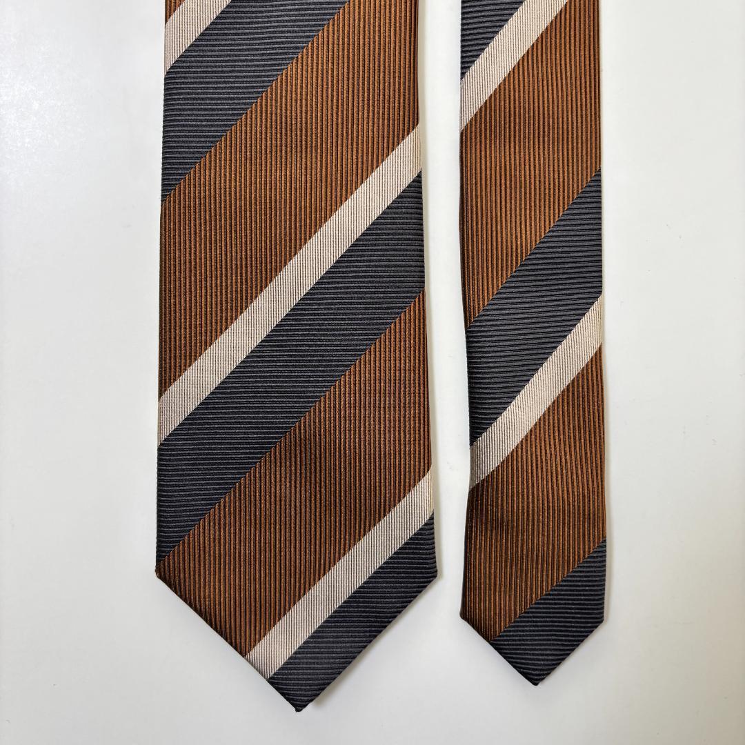 FRANCO BASSI フランコバッシ ストライプ ネクタイ ②