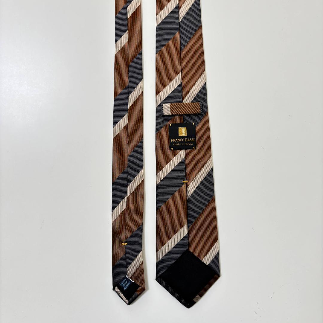 FRANCO BASSI フランコバッシ ストライプ ネクタイ ②