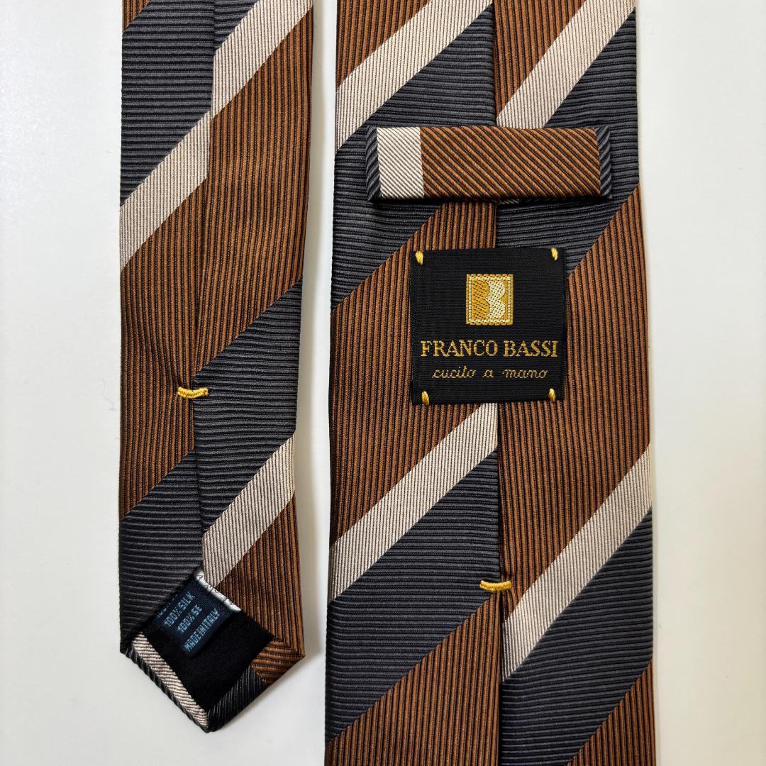 FRANCO BASSI フランコバッシ ストライプ ネクタイ ②