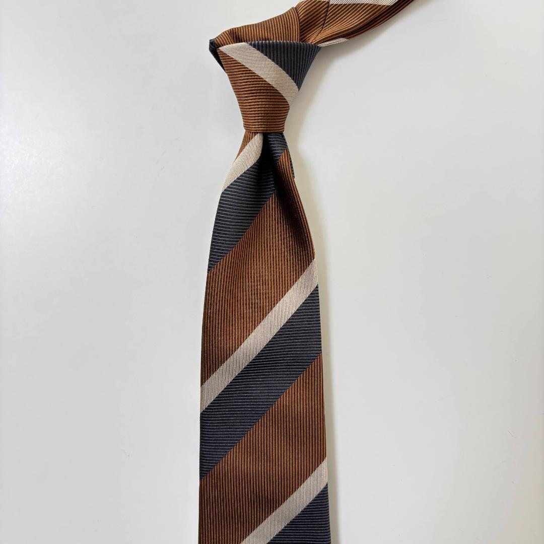FRANCO BASSI フランコバッシ ストライプ ネクタイ ②