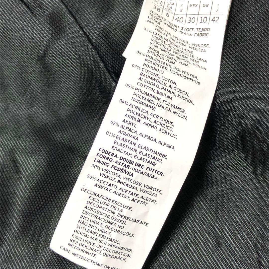 近年モデル✨　マックスマーラ　ノーカラージャケット　ツイード　フリンジ　グレー