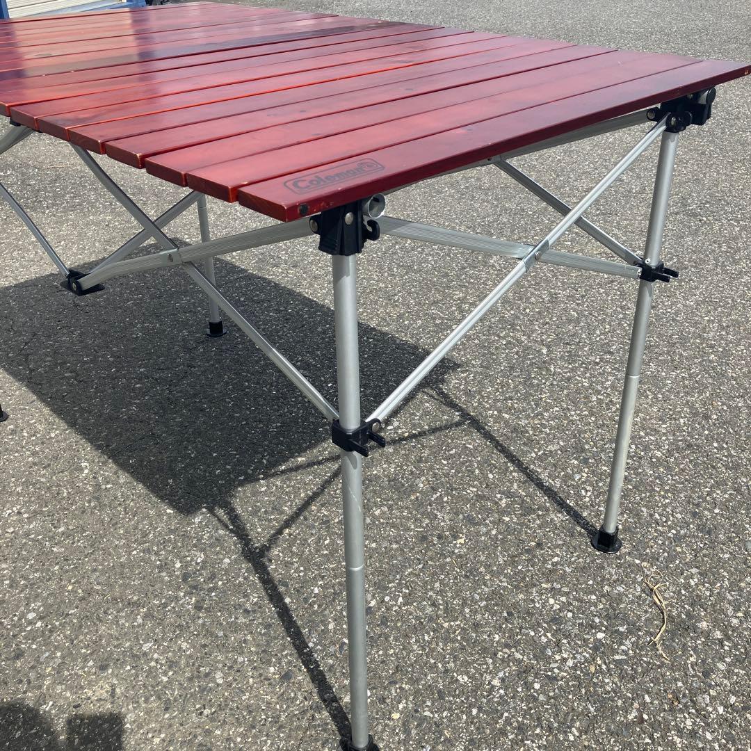 値下げ！！コールマン ロールテーブル ウッドテーブル