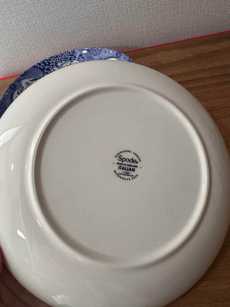 スポード　ブルーイタリアン　パスタボウル　4枚セット