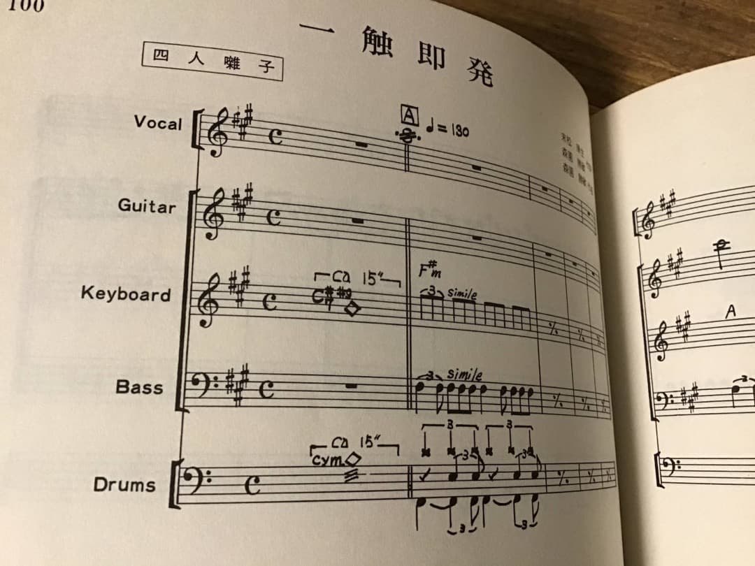 ★サンハウス/四人囃子/ハリマオ/クリエーション/めんたんぴん/バンドスコア