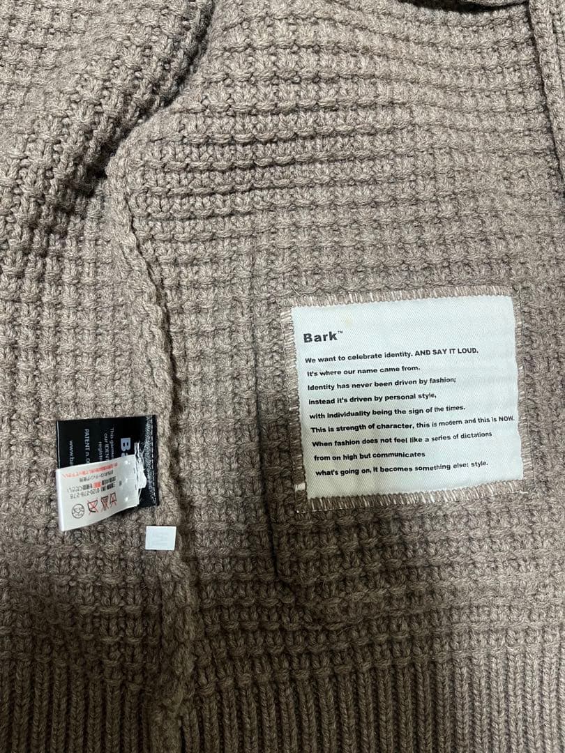 Bark ニットダッフルコート