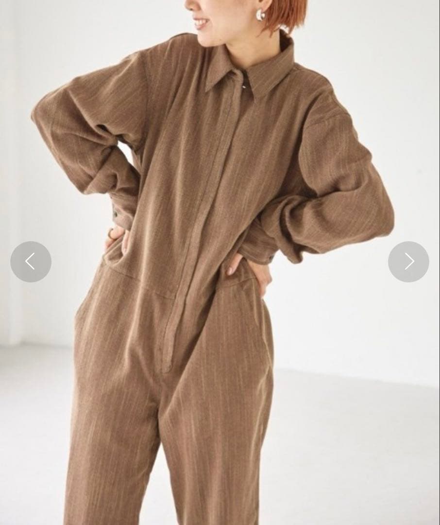 todayful ヘリンボーン シャツ コンビネゾン　トゥデイフル