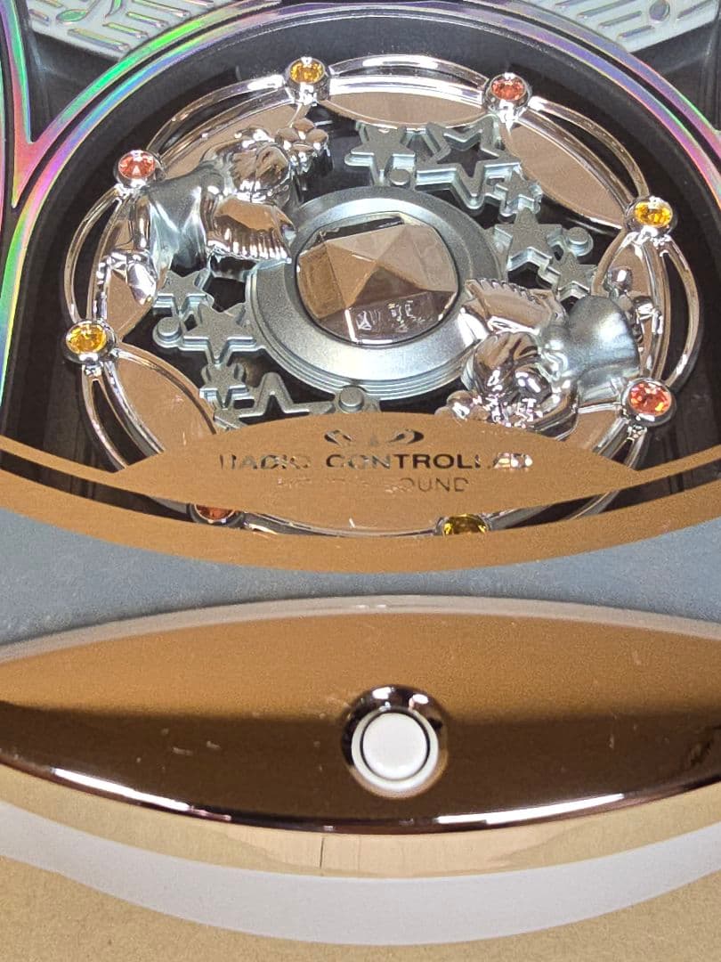 リズム 掛け時計 電波 からくり スモールワールド 4MN537RH