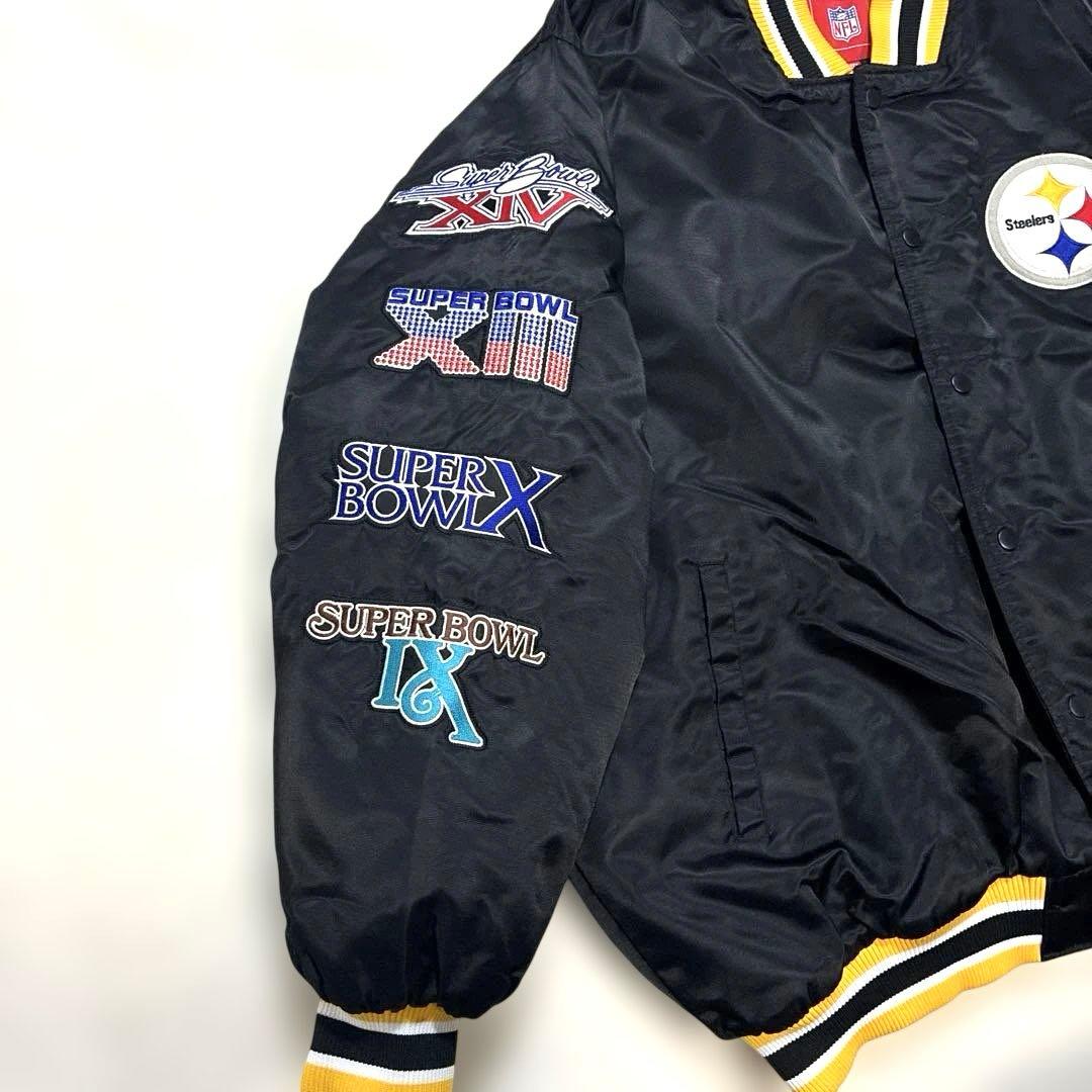 美品 NFL ピッツバーグ スティーラーズ Steelers スタジャン XXL