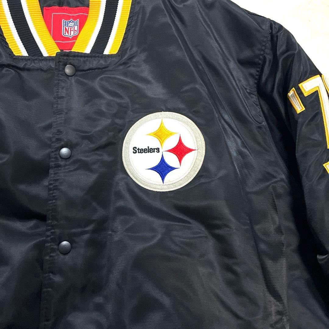 美品 NFL ピッツバーグ スティーラーズ Steelers スタジャン XXL