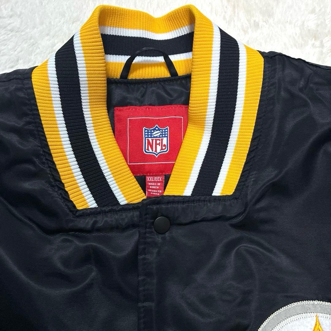 美品 NFL ピッツバーグ スティーラーズ Steelers スタジャン XXL