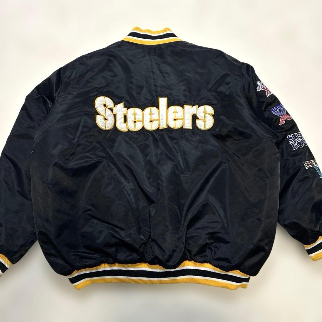 美品 NFL ピッツバーグ スティーラーズ Steelers スタジャン XXL