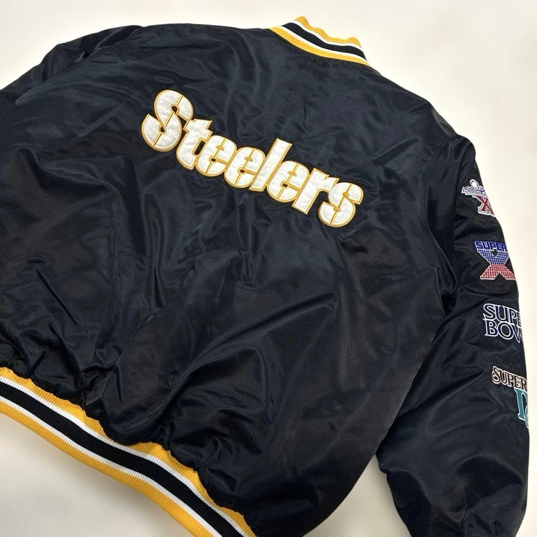 美品 NFL ピッツバーグ スティーラーズ Steelers スタジャン XXL