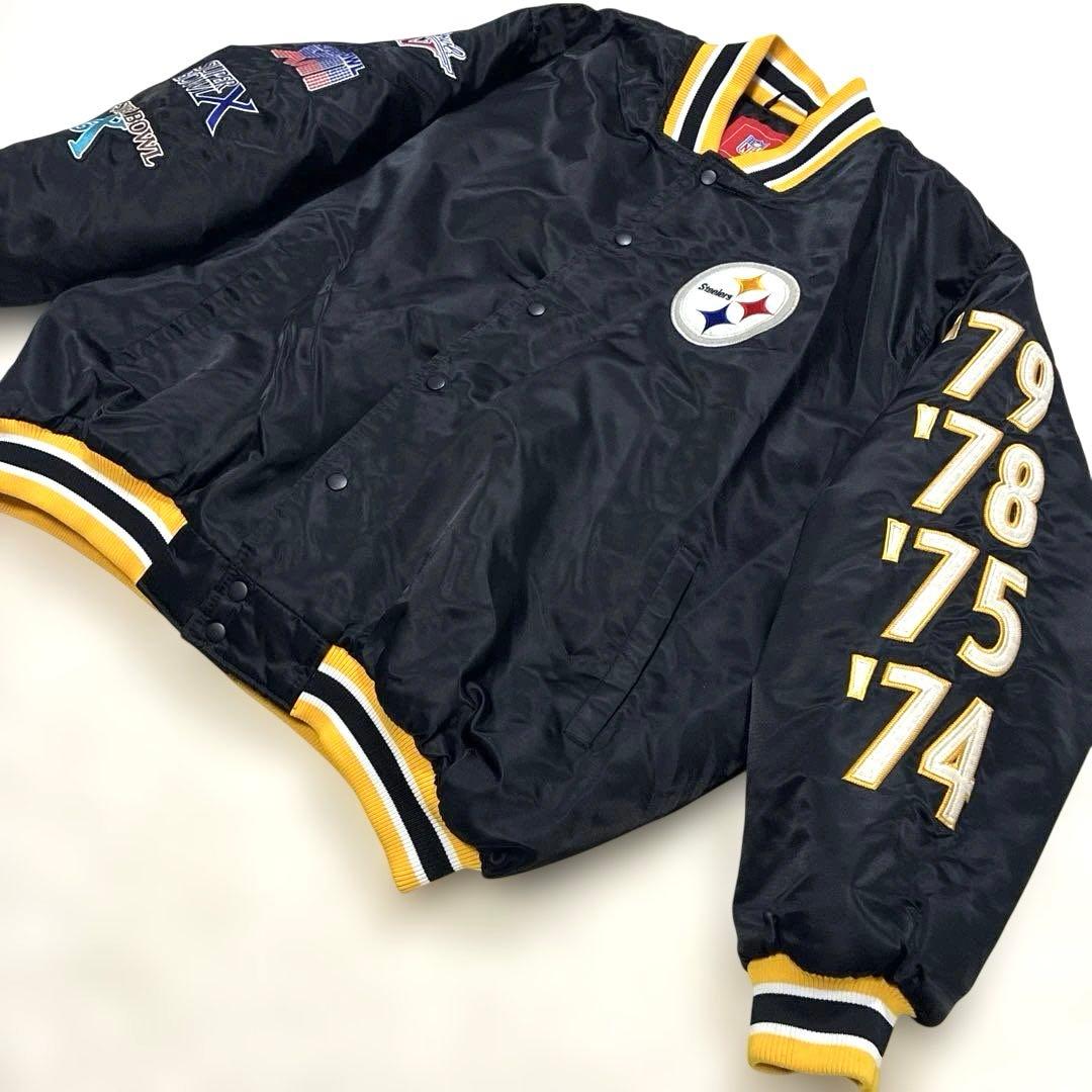 美品 NFL ピッツバーグ スティーラーズ Steelers スタジャン XXL
