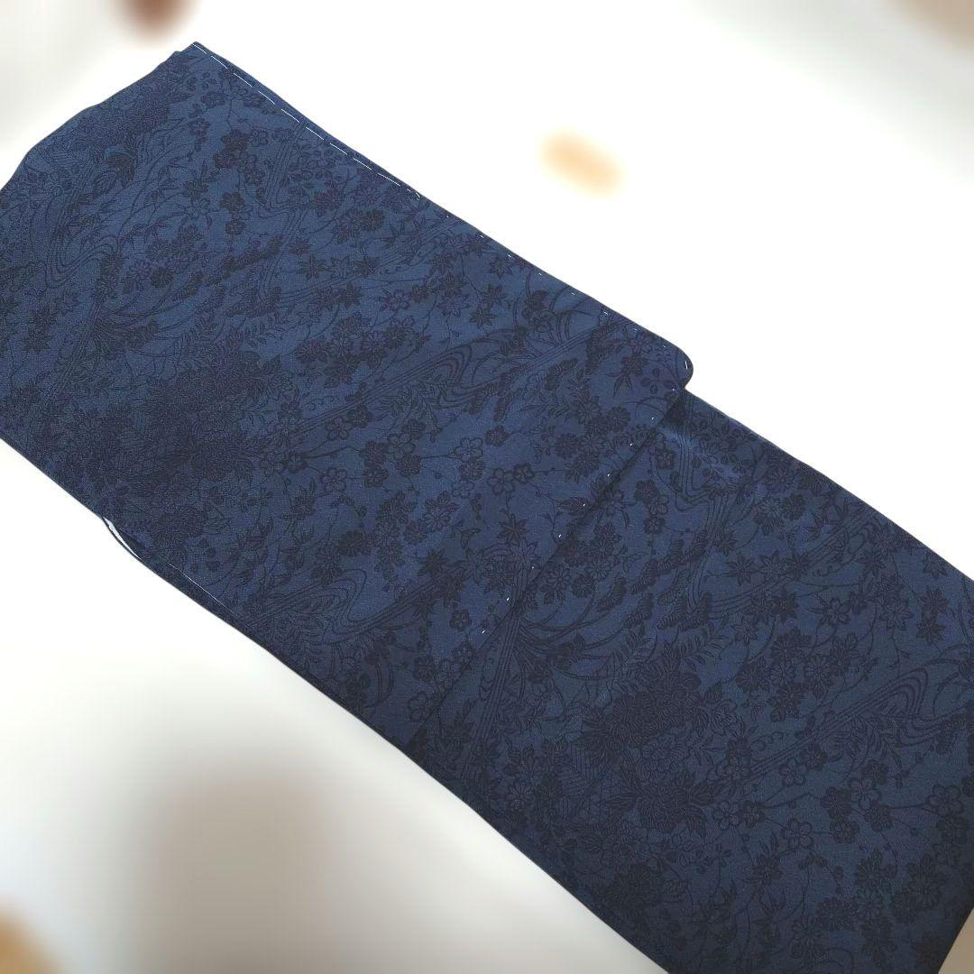 【最終価格】正絹 本藍染 小紋 未使用しつけ付き ますいわ屋