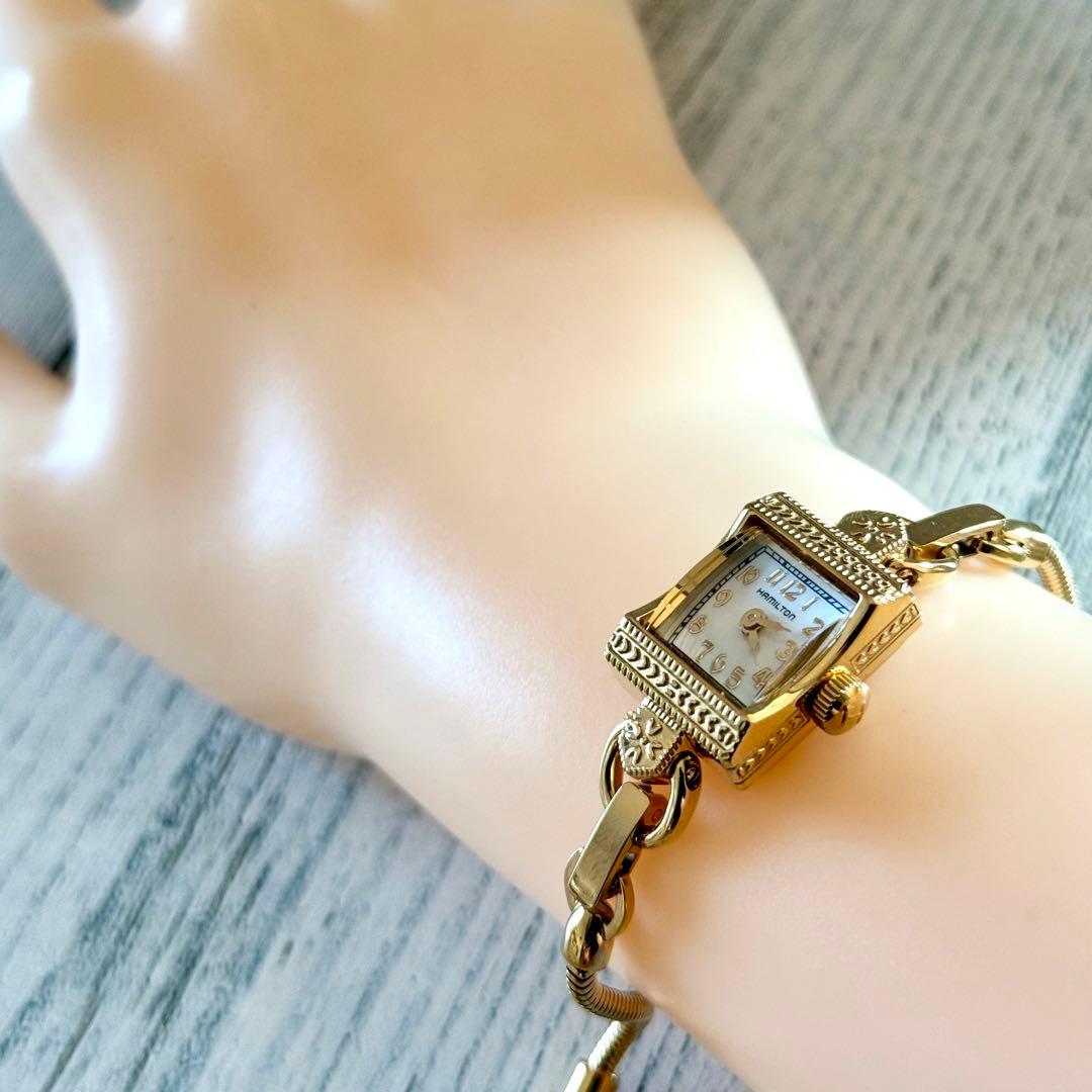 【希少】HAMILTON ハミルトン 腕時計 イエローゴールド 280.002