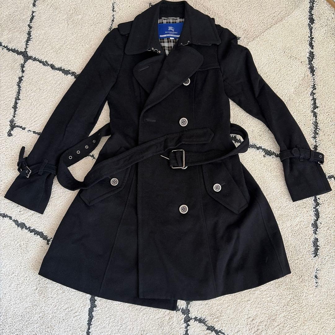 ✨️miyabi✨️様売約分カシミヤ混BURBERRY ブラック コート