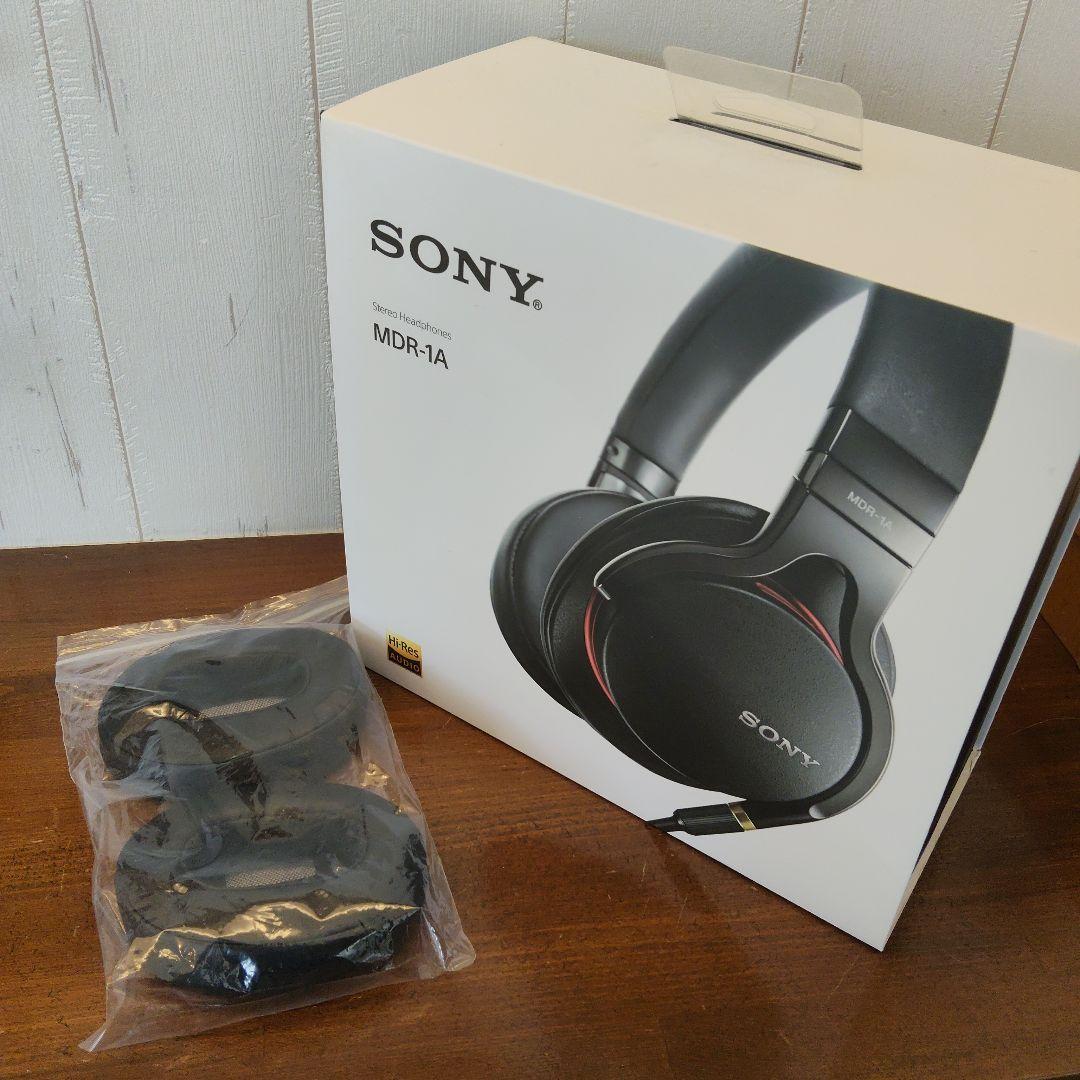 SONY MDR-1A 有線ヘッドホン　イヤーパッド新品付き