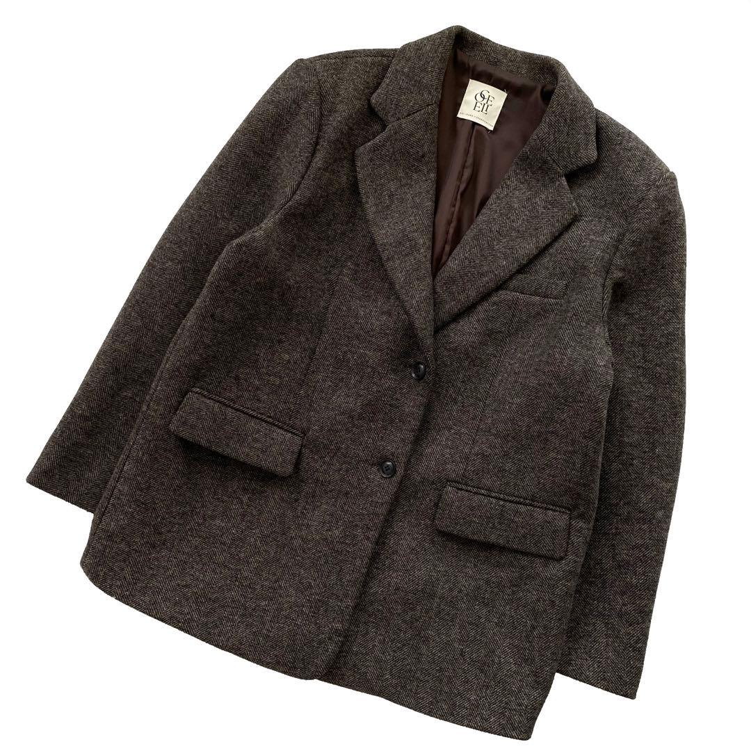 美品 コエリー 伊原葵 オーバーショルダー テーラードジャケット M