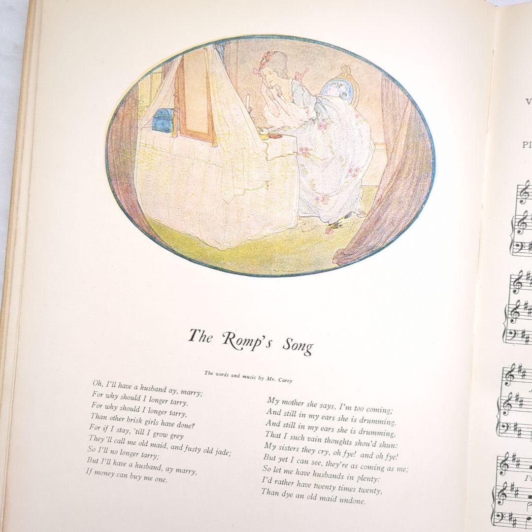 稀少1923アンティーク楽譜 絵本 洋書古書 児童書 ヴィクトリアン ヴンテージ