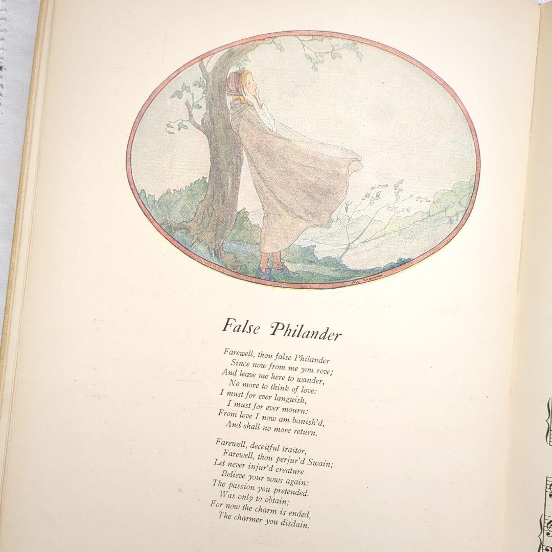 稀少1923アンティーク楽譜 絵本 洋書古書 児童書 ヴィクトリアン ヴンテージ