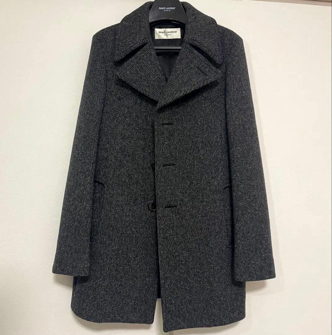 16AW サンローランパリ ツイードコート 46