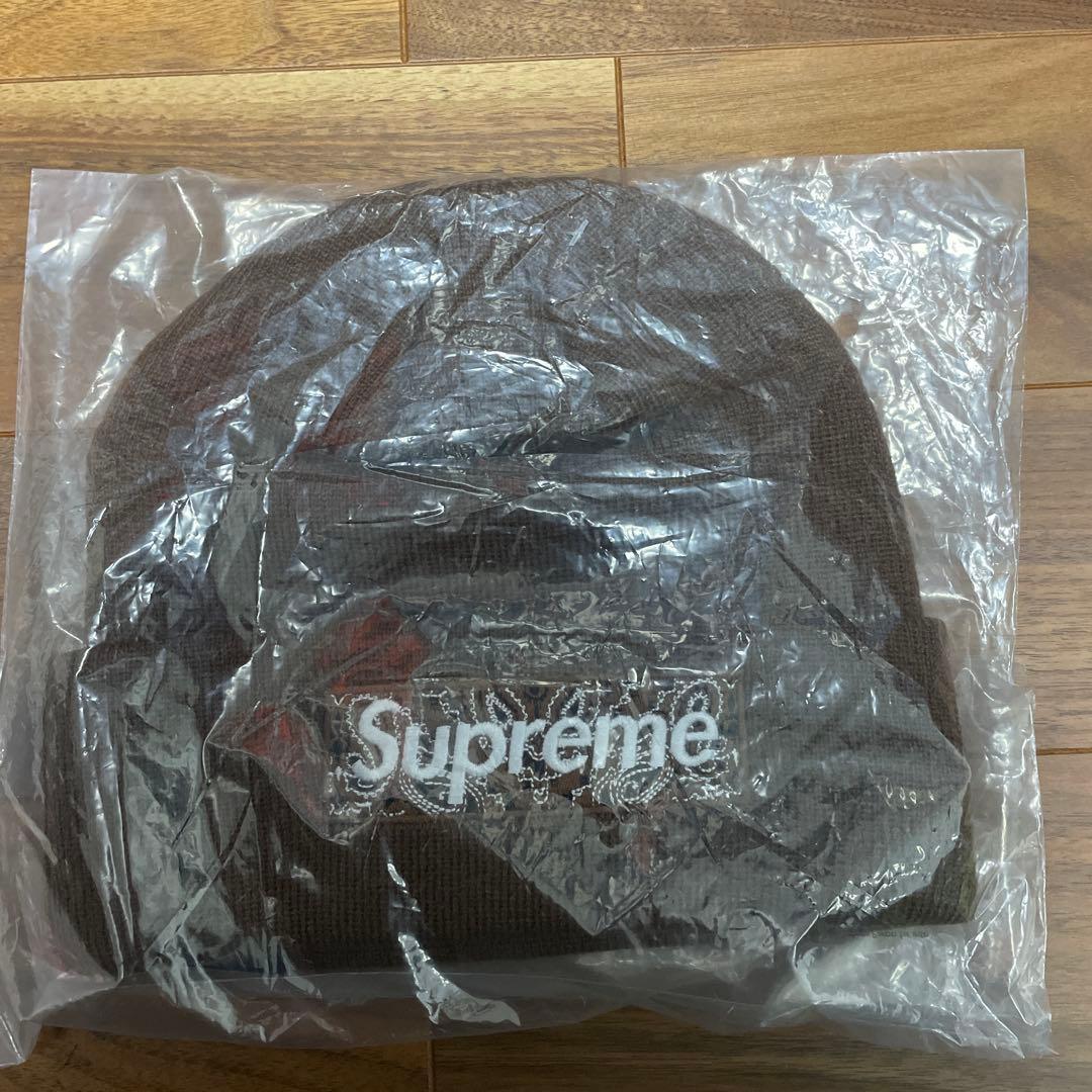 帽子 Supreme Bandana Box Logo Beanie Brown