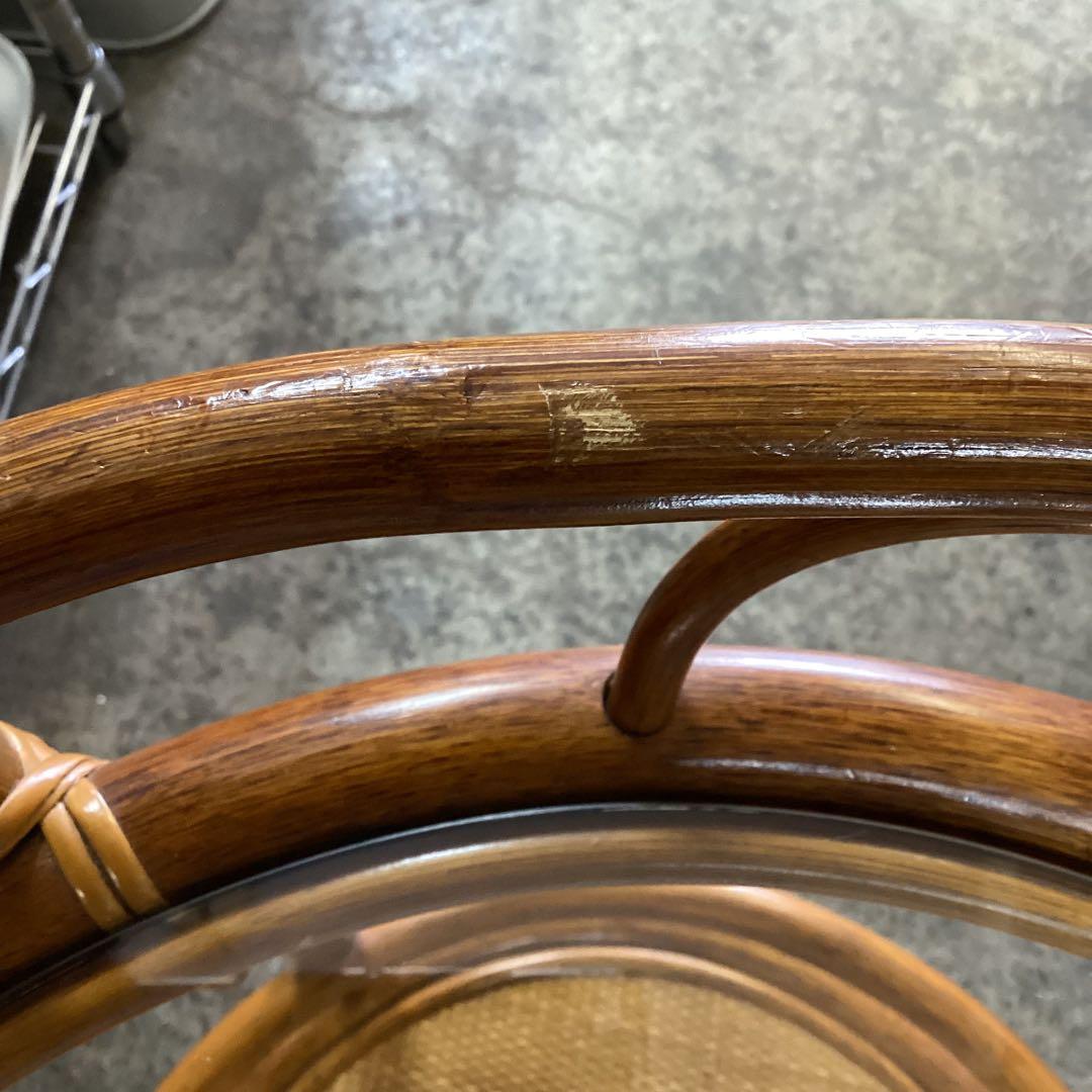 籐家具　サイドテーブル　ワゴン　花台