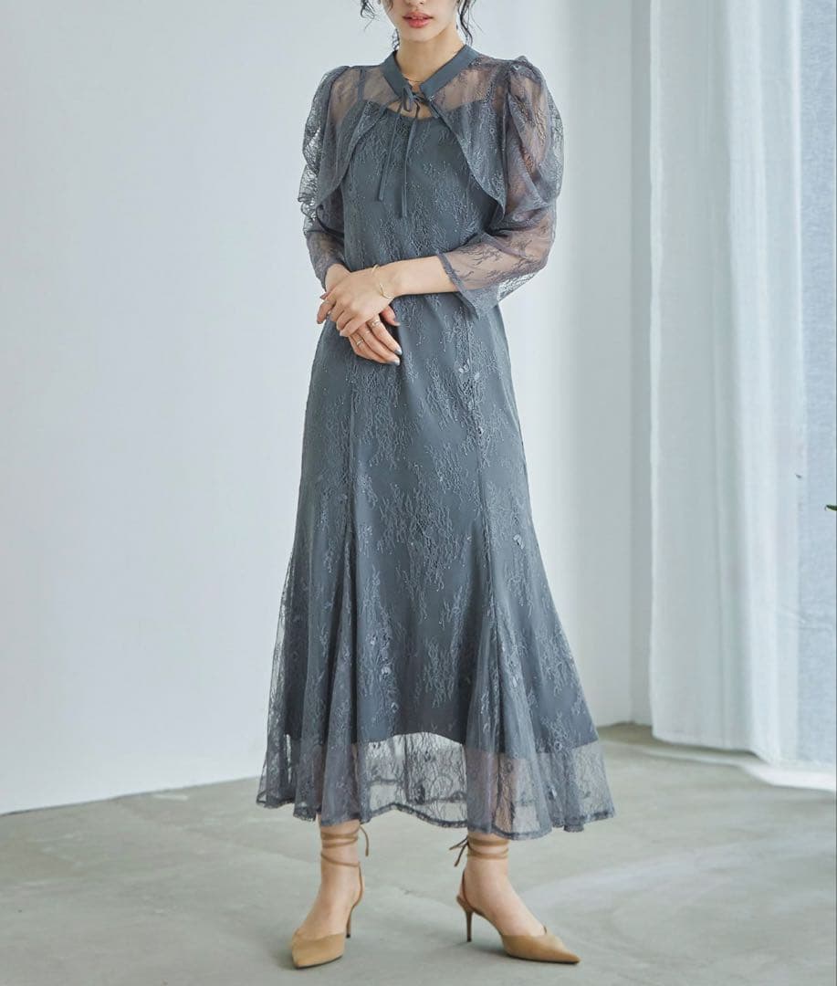 kana オケージョンドレス レースボレロセット S 結婚式 低身長 3WAY