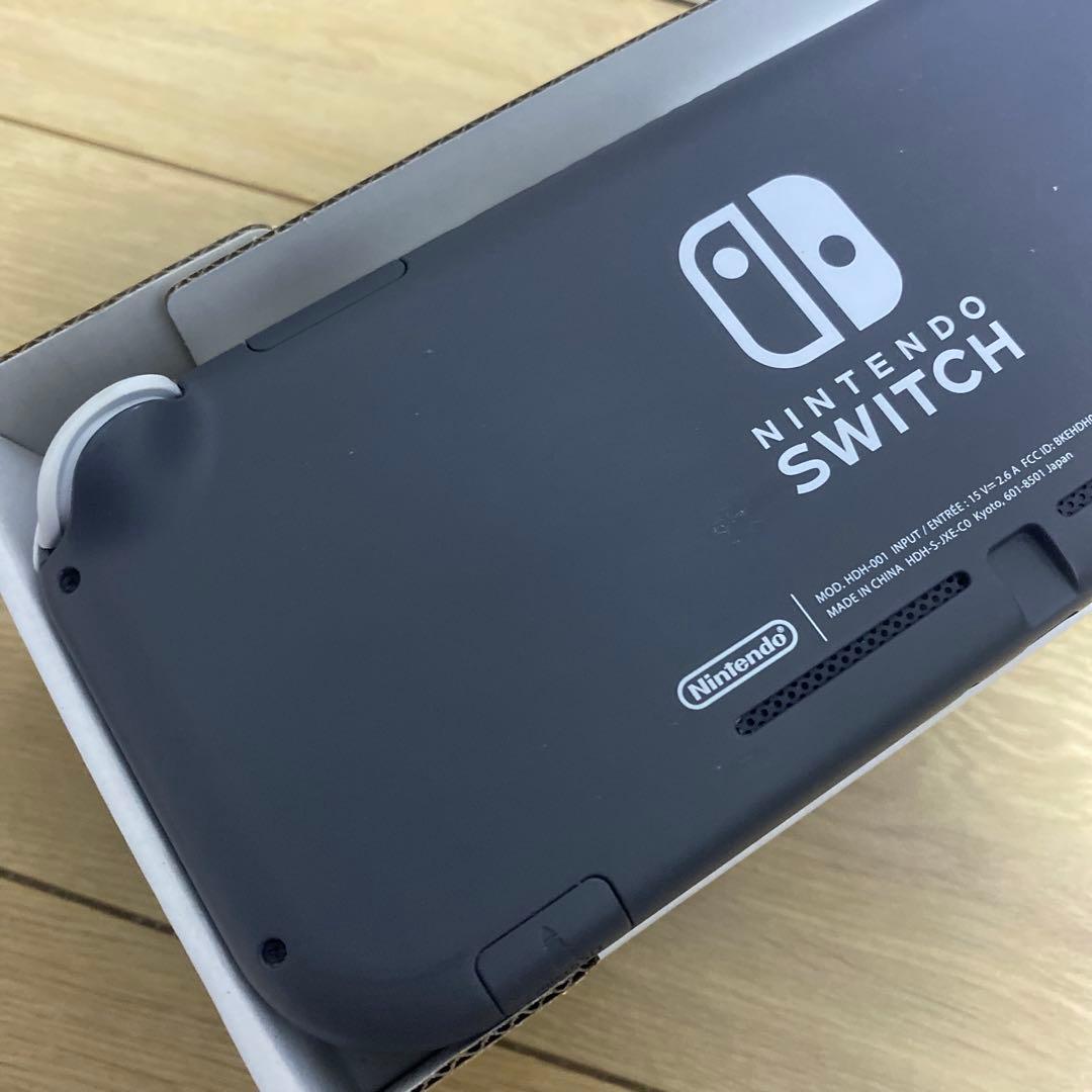 Nintendo Switch Lite グレー　箱　充電器　付き