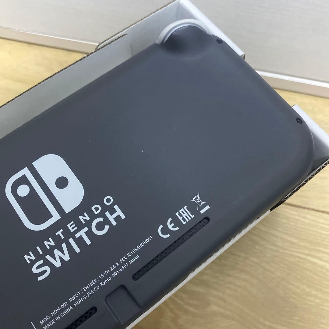 Nintendo Switch Lite グレー　箱　充電器　付き