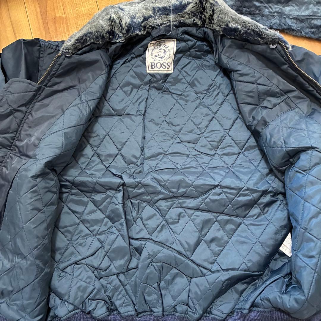 サントリーBOSS フライトジャケット ネイビー