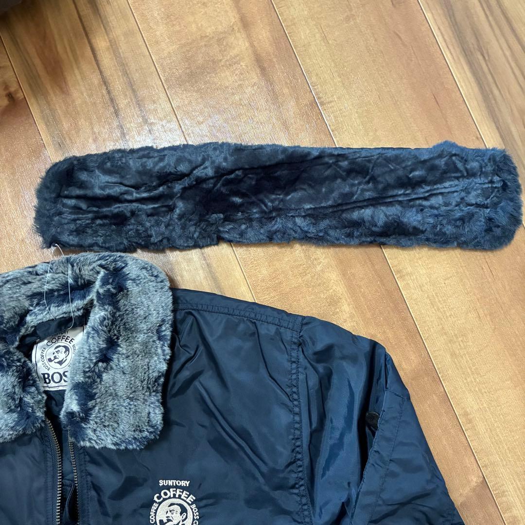 サントリーBOSS フライトジャケット ネイビー